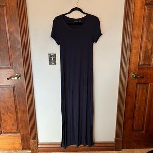 Adrienne Vittadini Navy Maxi Dress